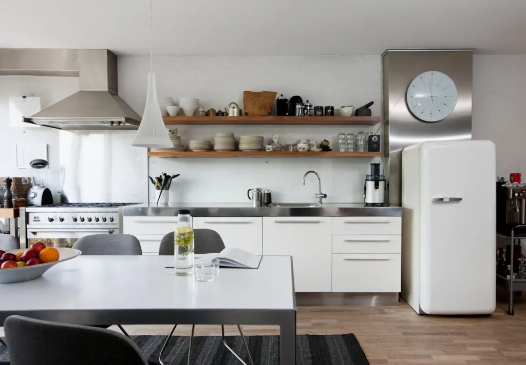 Kitchen and dining area in a home