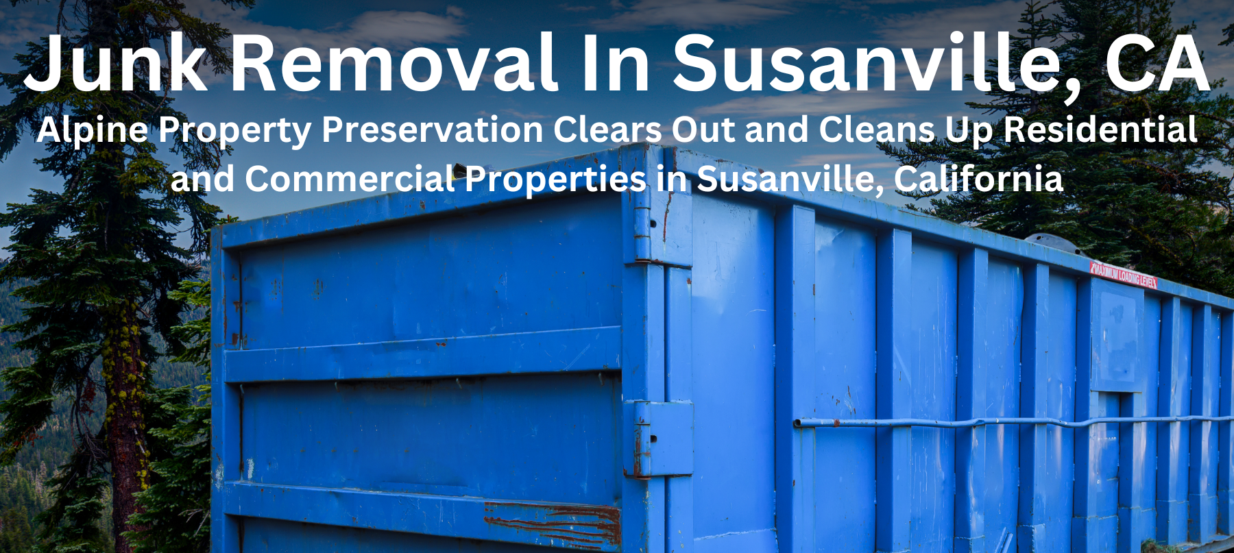 junk garbage removal susanville ca